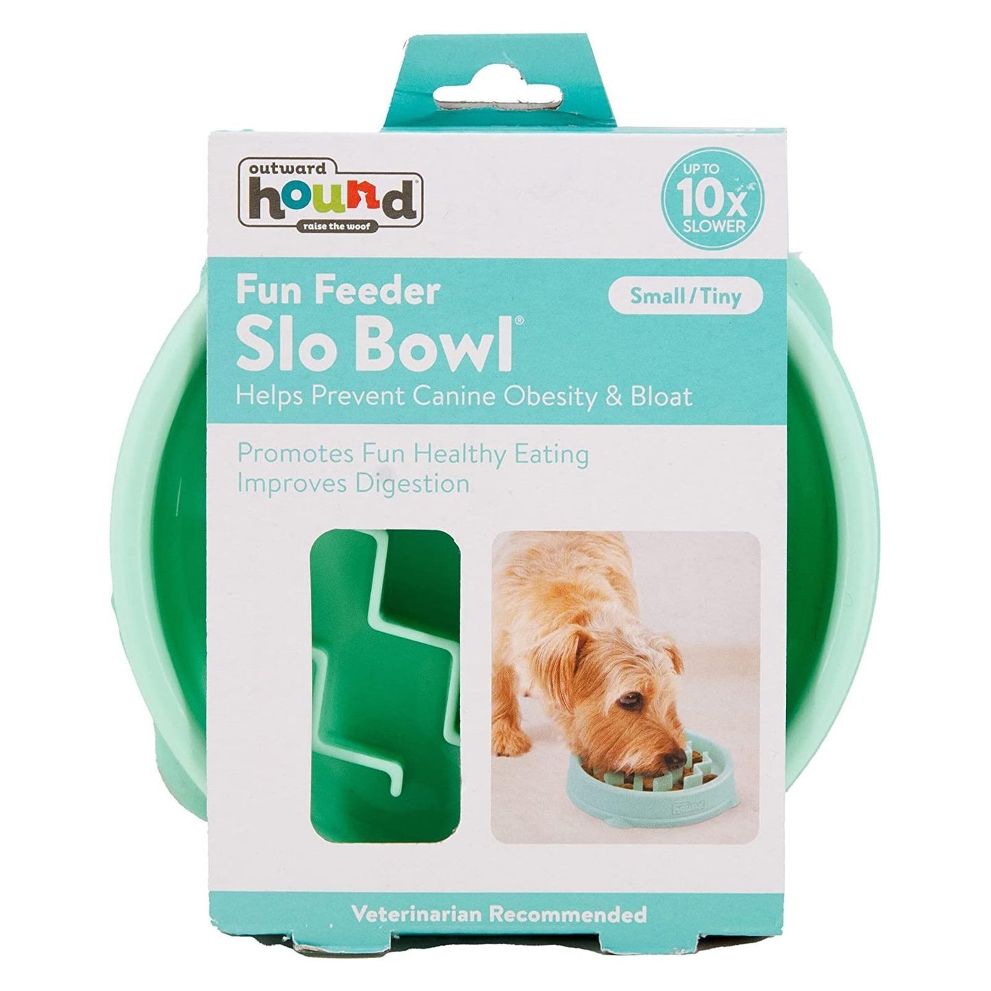 Fun Feeder Wave Mint - Extra Small by Outward Hound