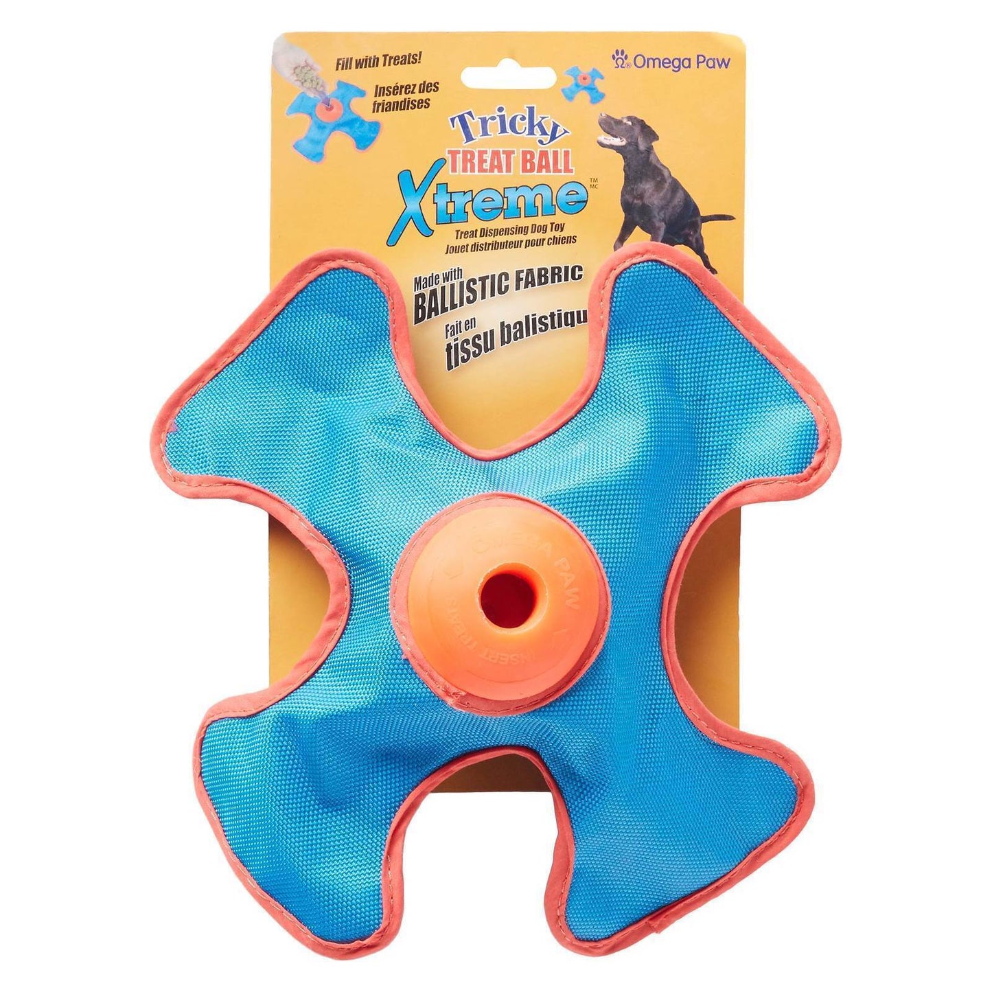 Omega Paw Extreme Treat Ball Treat & Food Dispensing Dog Toy - Small