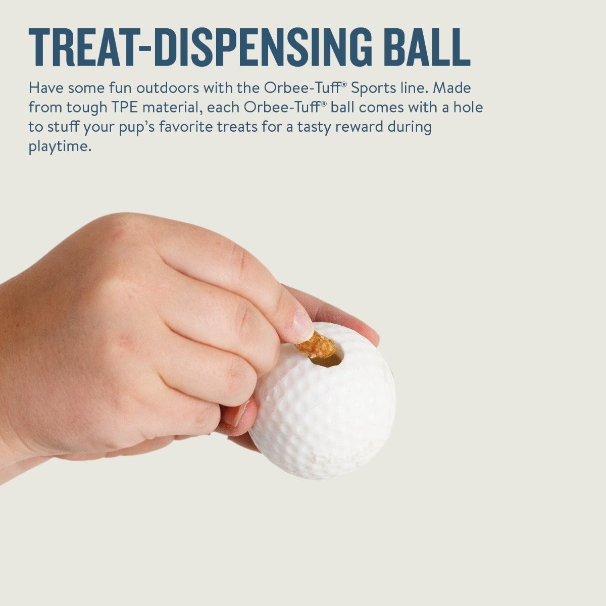 Planet Dog Durable Treat Dispensing & Fetch Dog Toy - Golfball 