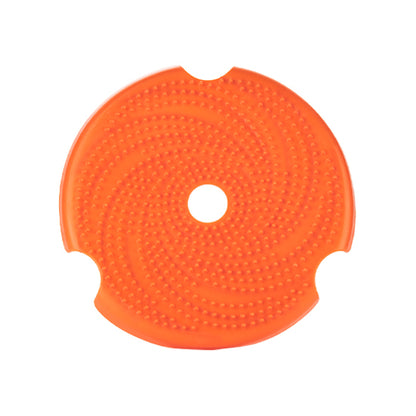 SPIN Interactive 2-in-1 Slow Feeder Lick Pad & Frisbee for Dogs - Orange