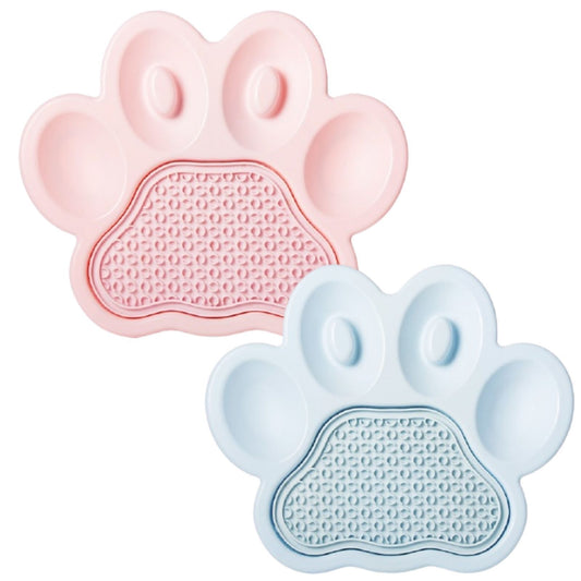 PAW 2-in-1 Slow Feeder Bowl & Lick Pad Combo - Baby Pink