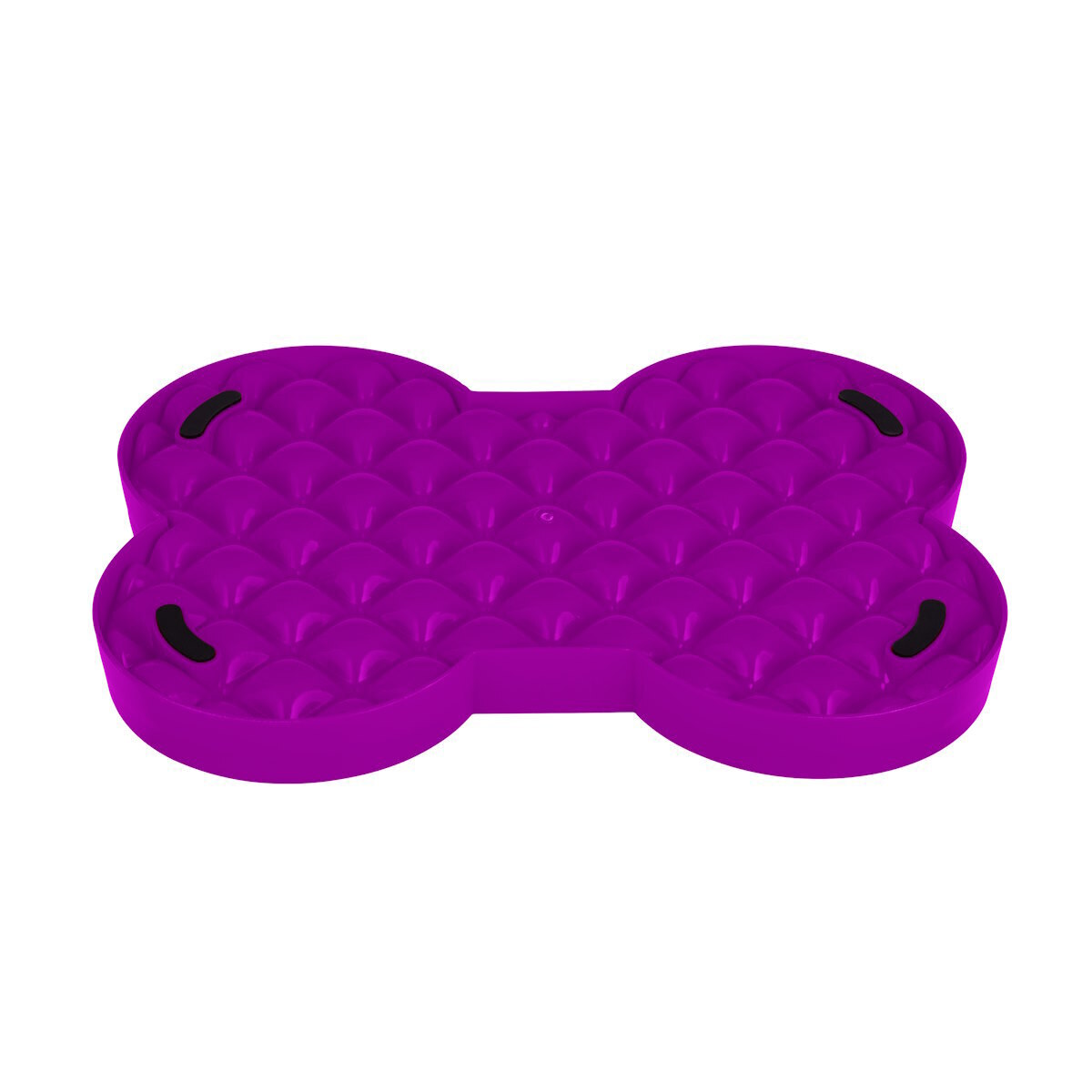 SloDog No Gulp Bone-Shaped Slow Food Bowl for Dogs - Purple