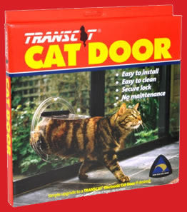 Transcat Clear Cat Door Small 4-Way Locking Door - 180mm Flap Width