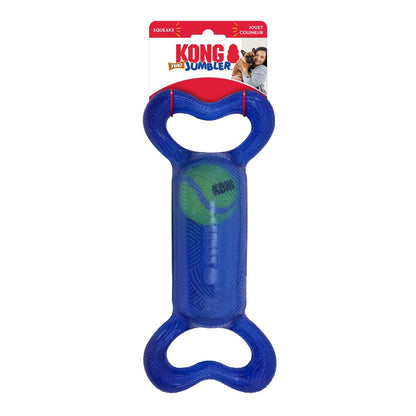 KONG Jumbler Tug Interactive Tough Dog Toy - Bulk Pack of 3 Small-Medium