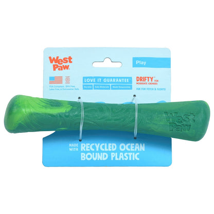 West Paw Seaflex Recycled Plastic Fetch Dog Toy - Drifty Small - Hibiscus