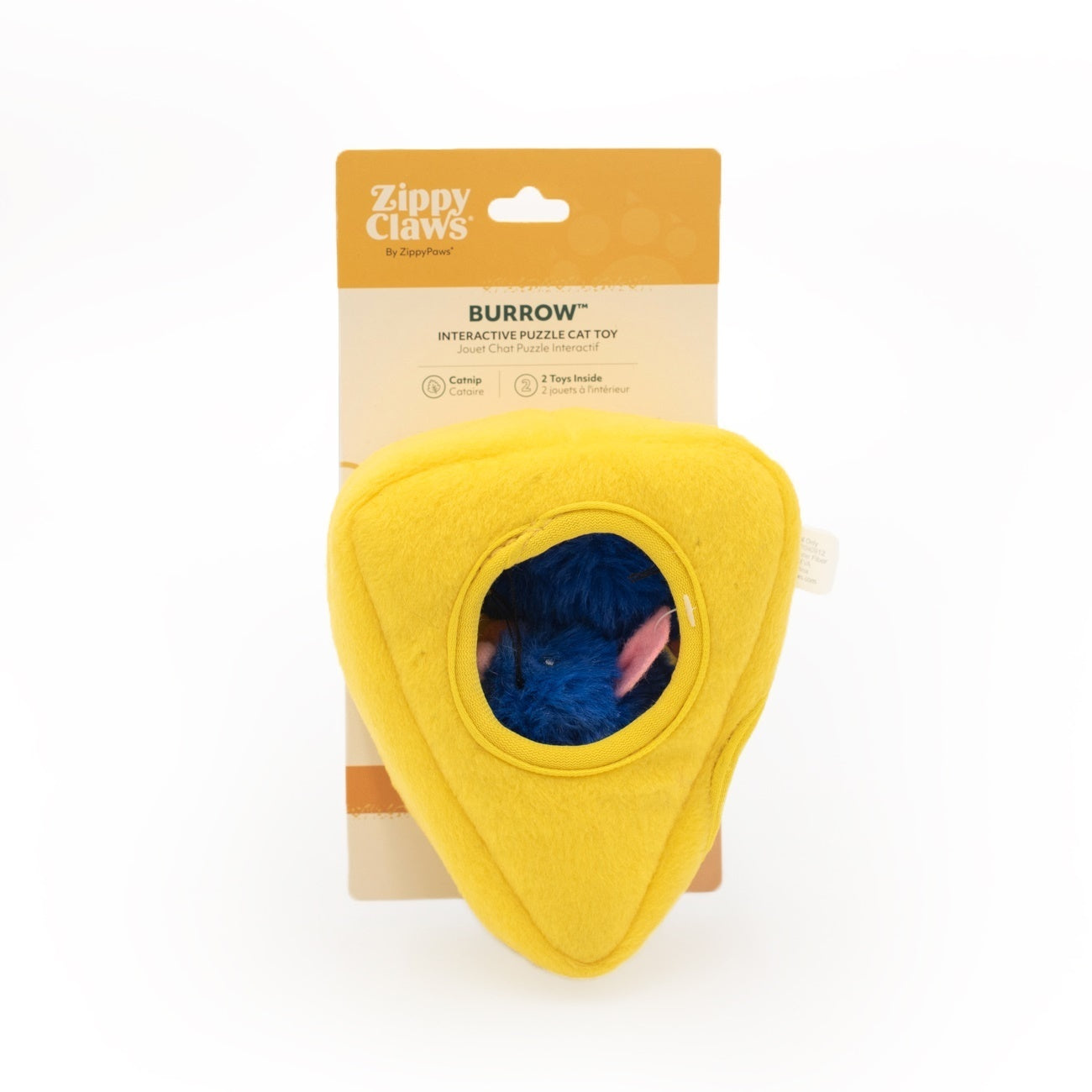 Zippy Paws ZippyClaws Burrow Cat Toy - Mice 'n Cheese 