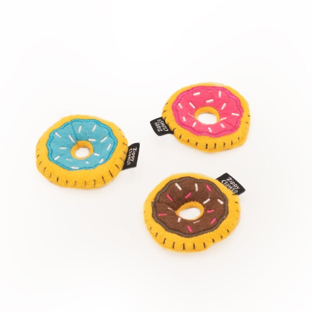 Zippy Paws ZippyClaws Mini Donutz Cat Toy 3-Pack 