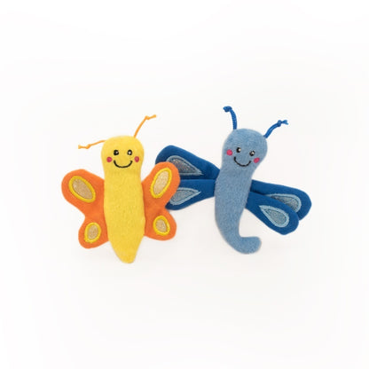 Zippy Paws ZippyClaws Cat Toy - Butterfly and Dragonfly 2-Pack