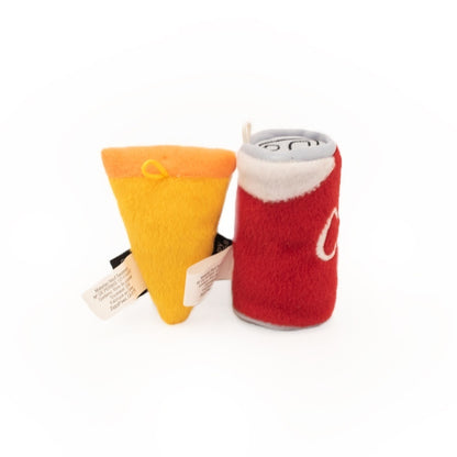 Zippy Paws ZippyClaws NomNomz Cat Toy - Pizza and Cola 