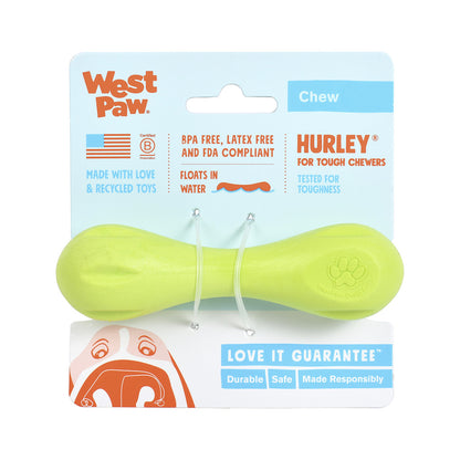 West Paw Hurley Fetch Toy for Tough Dogs - Small - Blue