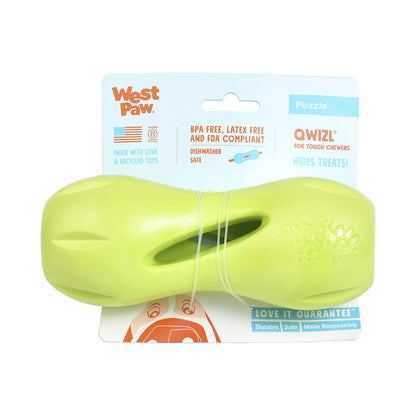 West Paw Qwizl Treat Dispensing Dog Toy - Large - Blue