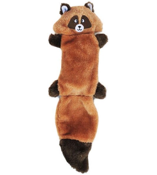 Zippy Paws Stuffing Free Squeaker Dog Toy - Zingy Raccoon