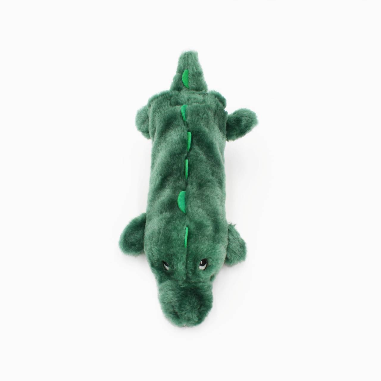 Zippy Paws Crusherz with Replaceable Plastic Squeaker Bottle Dog Toy - Alligator