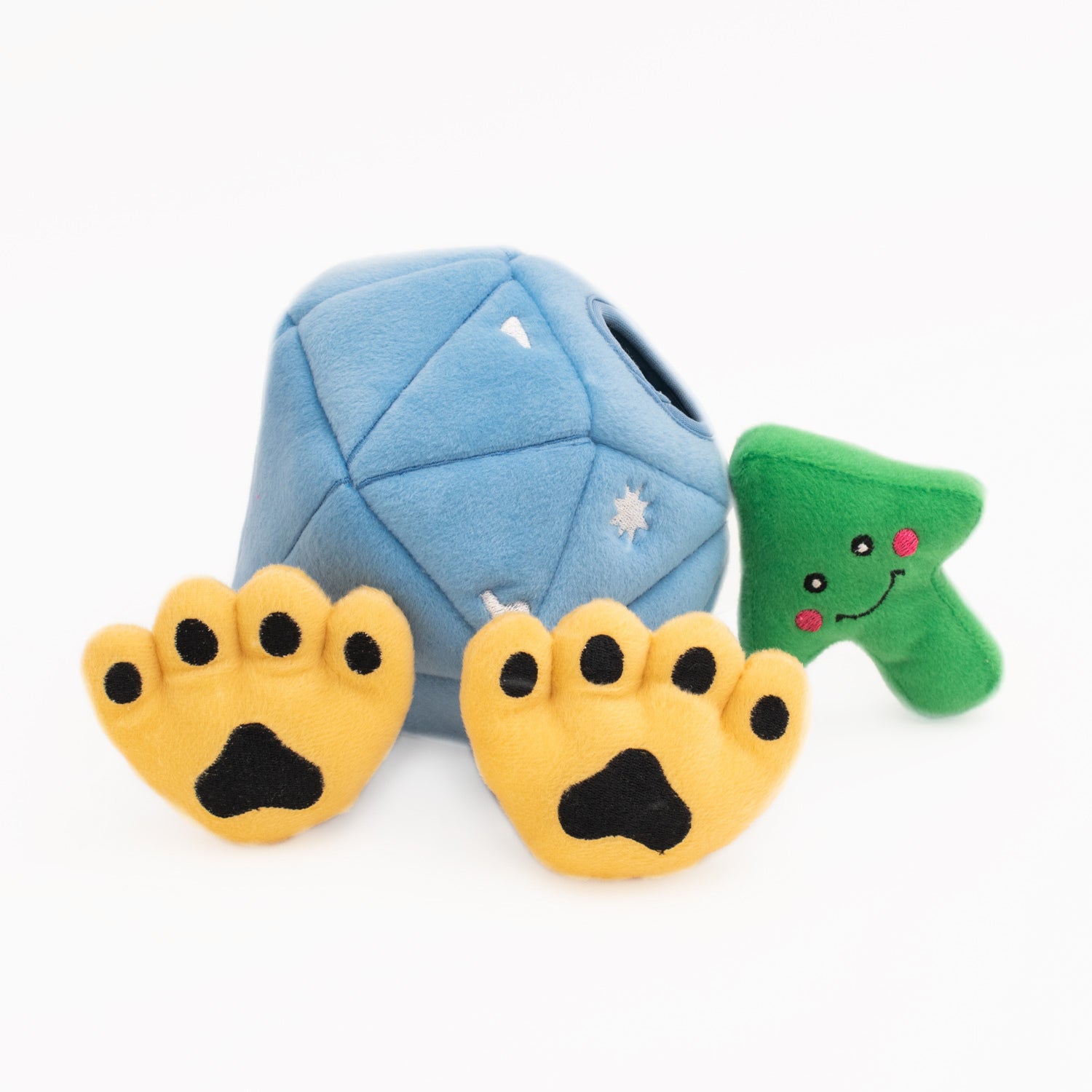 Zippy Paws Burrow Interactive Dog Toy - Diamond & Paws with 3 Squeaker Toys