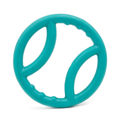 Zippy Paws ZippyTuff TPR Squeaker Ring Tug Dog Toy - Teal