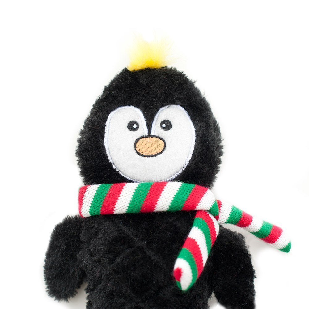 Zippy Paws Jigglerz Shakeable Crinkly Low-Stuffing Dog Toy - Penguin