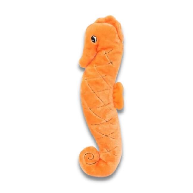 Zippy Paws Plush Squeaky Jigglerz Dog Toy - Seahorse